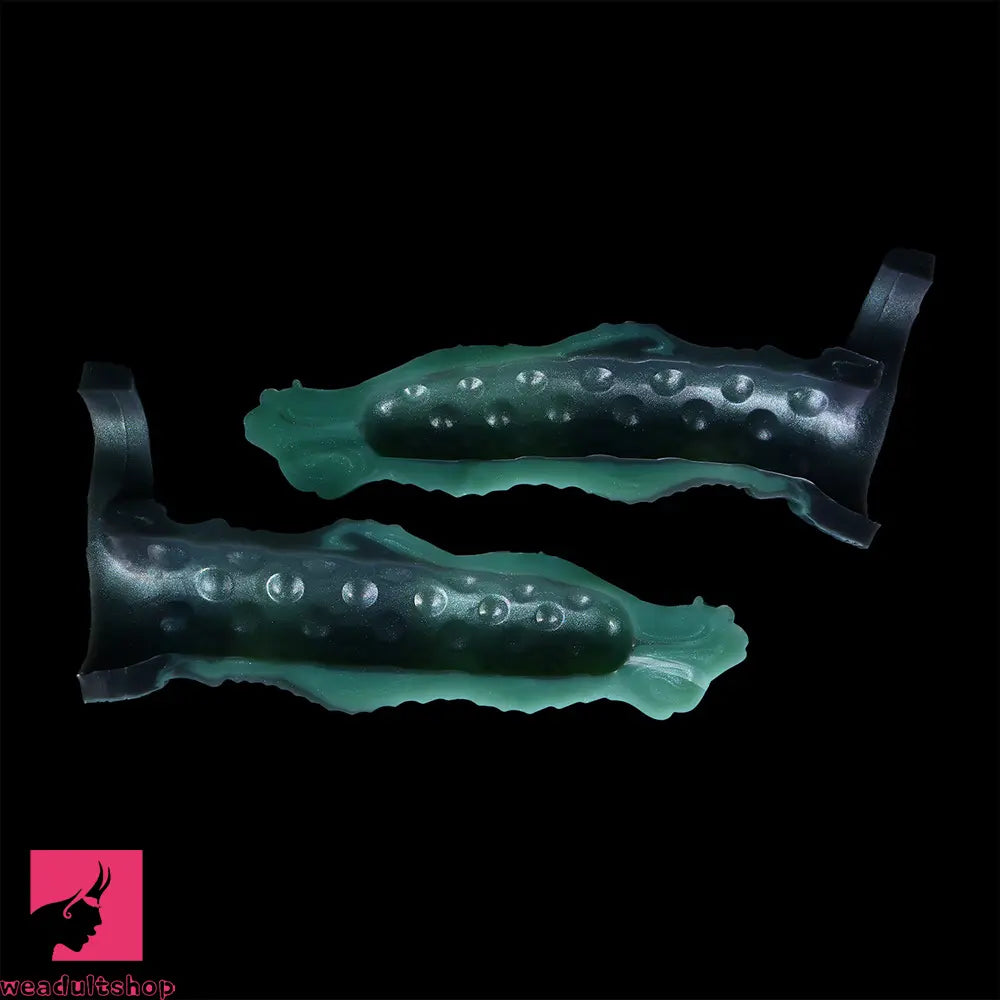 8.26in Moonbound Hound Silicone Hollow Cock Sleeve Dildo For Male Female