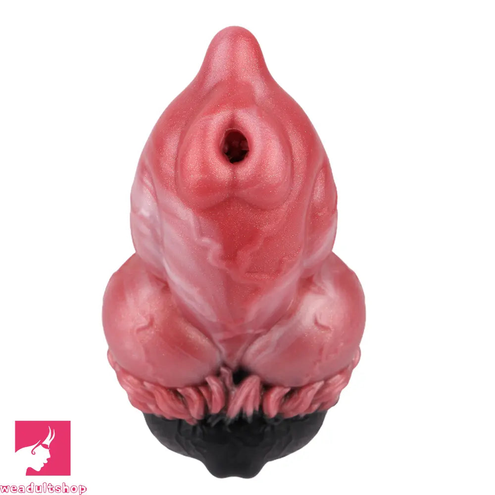6.88in Dog Knot Dildo Male Masturbator Silicone Soft Fantasy Odd Penis