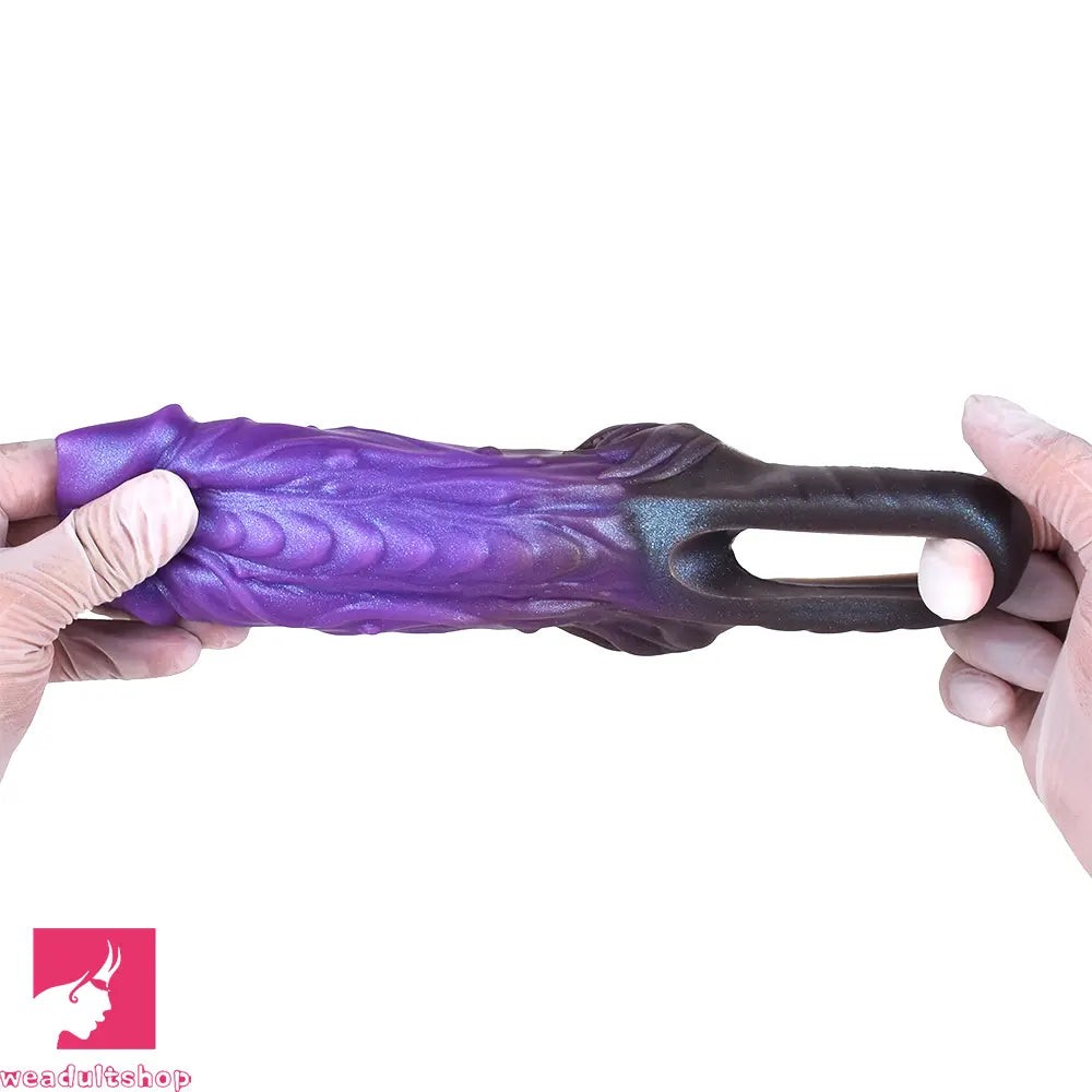 5.78in Beast Creature Fantasy Hollow Dildo Sleeve For Cock Enlargement