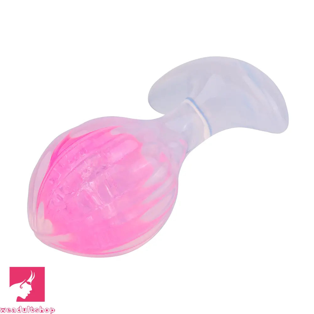 3.27in 3.86in Silicone Butt Plug Dildo Vaginal Massager & Anal Stimulator