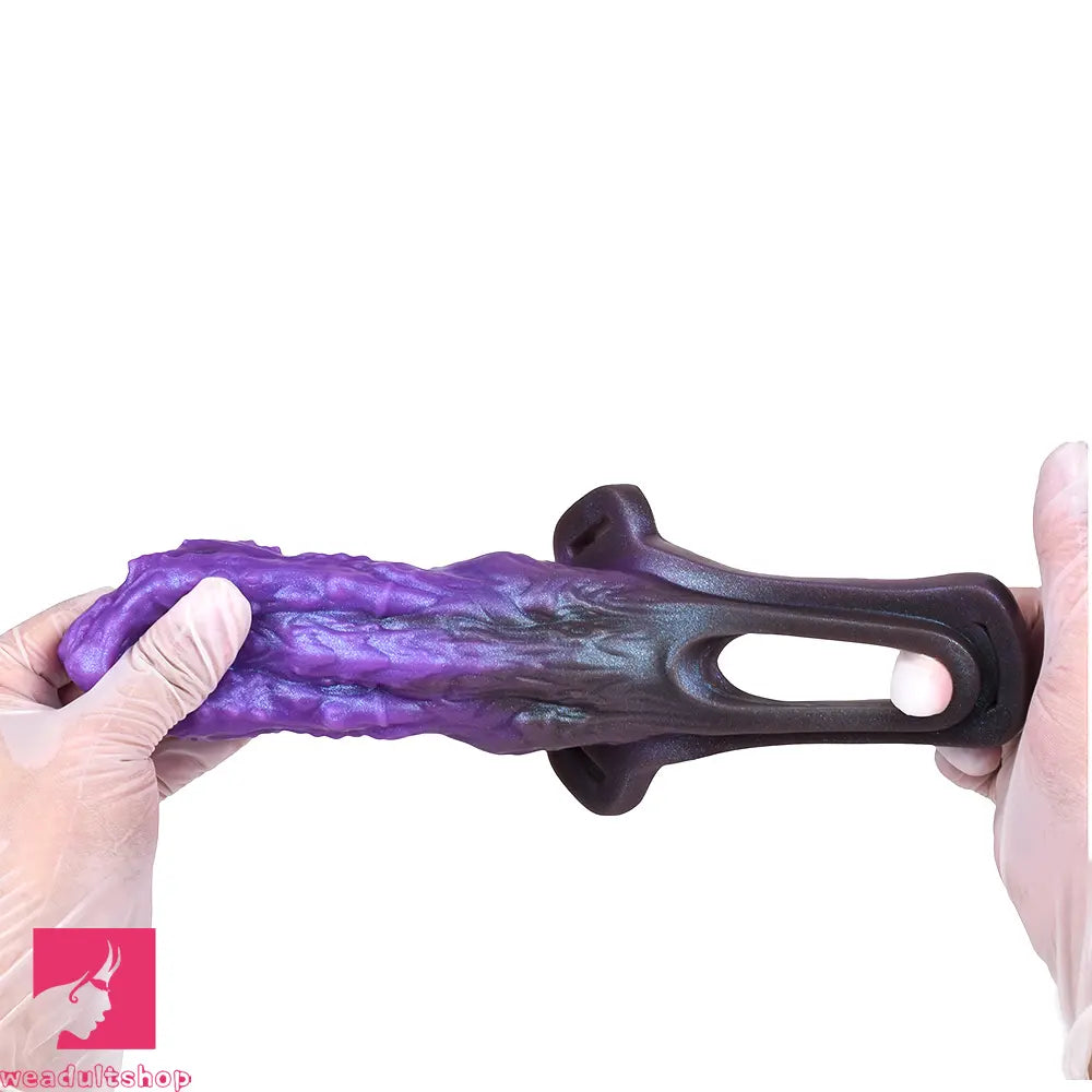 5.62in Dragon Beast Creature Odd Hollow Dildo Sleeve With Penis Ring