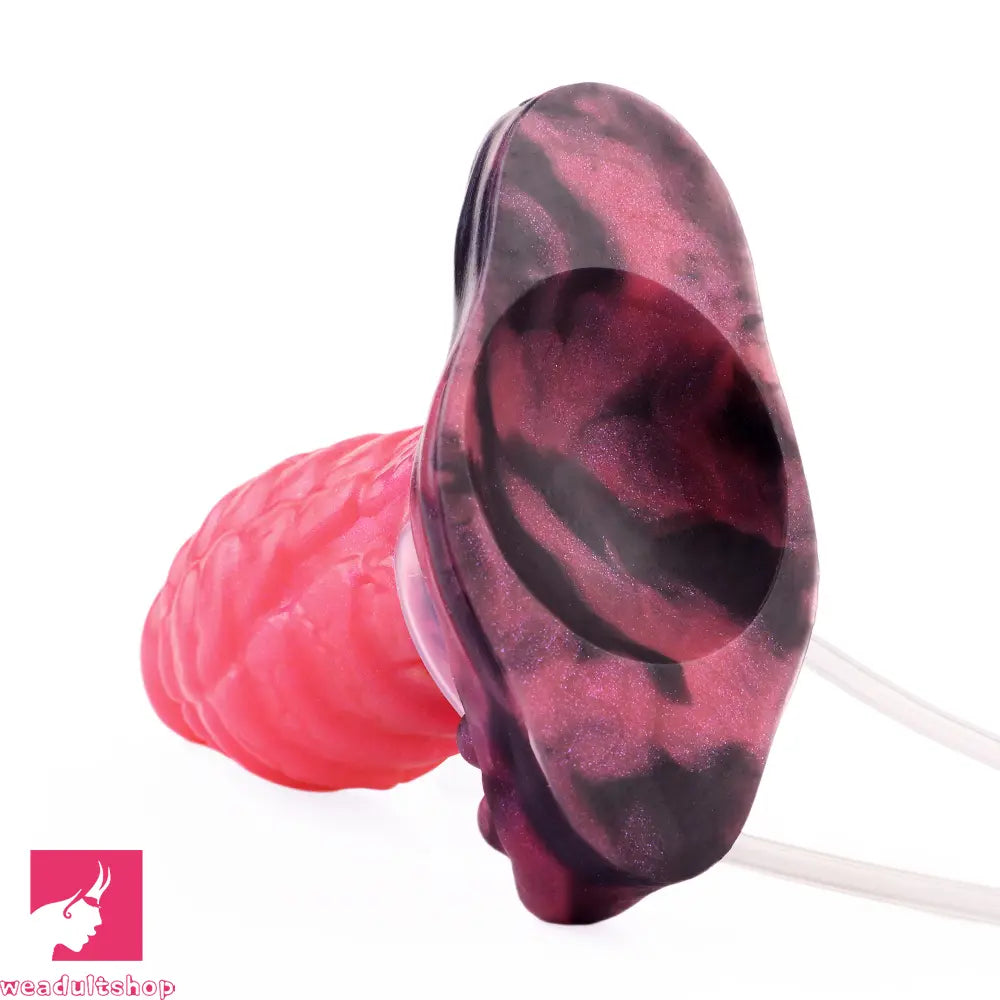 5.31in Fantasy Silicone Soft Inflatable Spraying Water Dildo For Anus Sex