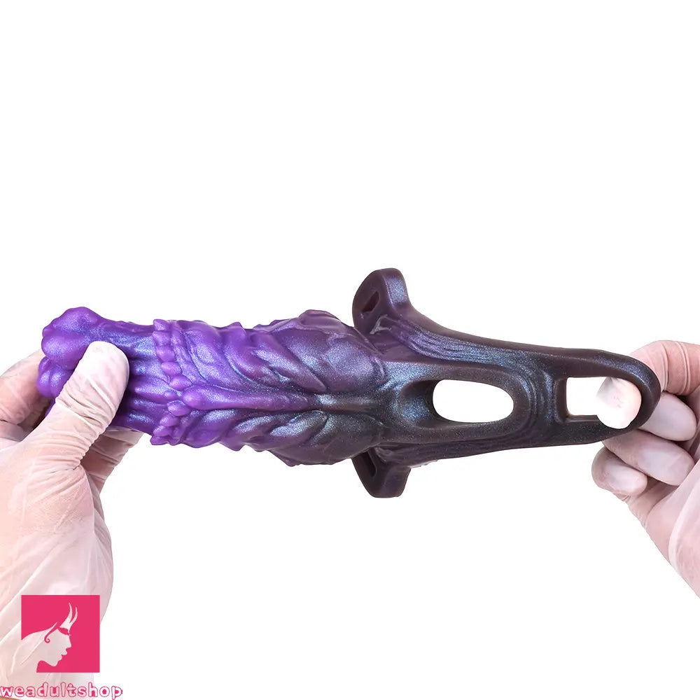 5.55in Dragon Silicone Floppy Beast Creature Fantasy Hollow Dildo Sleeve