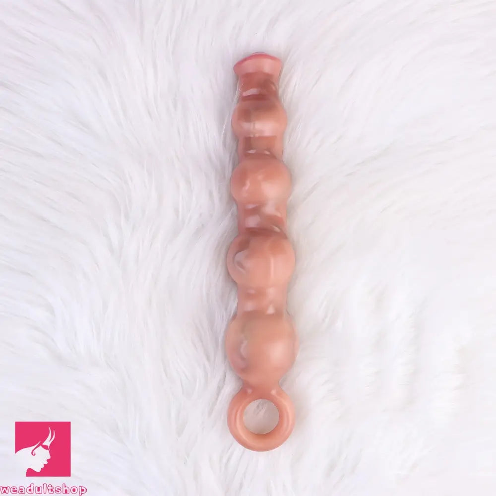 10.5in Big Vibrating Silicone Pulling Beads G Spot Horse Dildo With 3 Motors