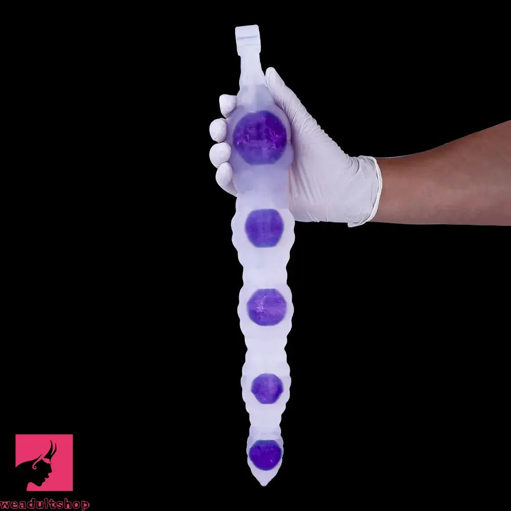 18.9in Silicone Huge Long Anal Beads Dildo Prostate Massage Cock Toy