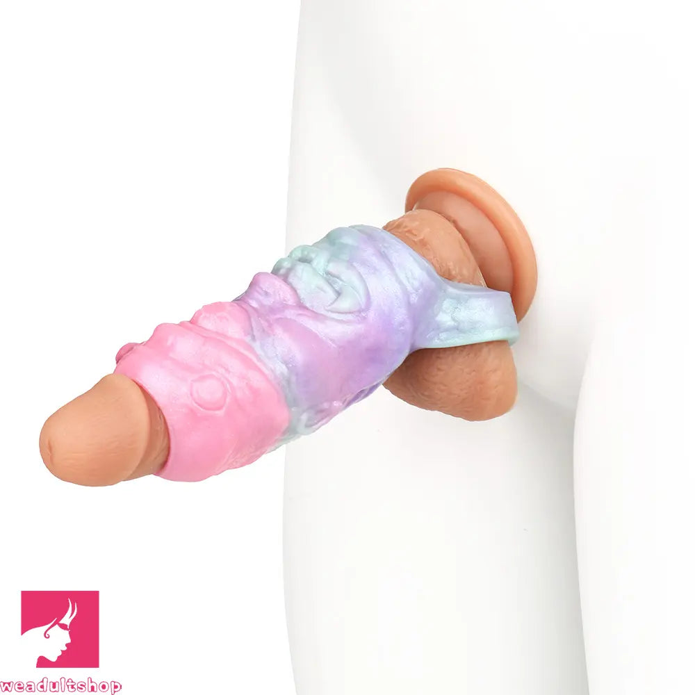 5.03in Velvet Pulse SHAZ-3019 Fantasy Hollow Dildo Sleeve Cock Extension