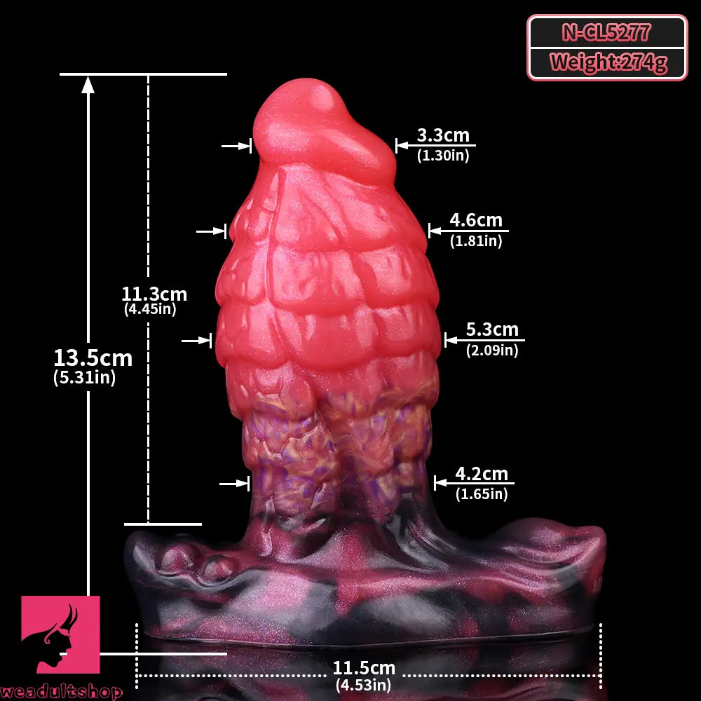 5.31in Fantasy Odd Silicone Soft Dildo Bedroom Accessory For Solo Sex