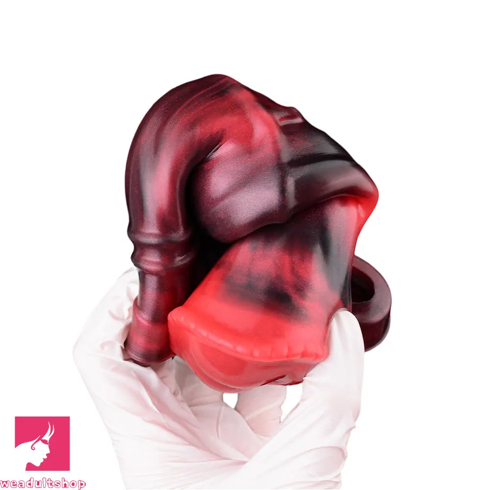 5.58in 7.17in Silicone Horse Dildo Sleeve Vibrating Hollow Waterproof Dildo