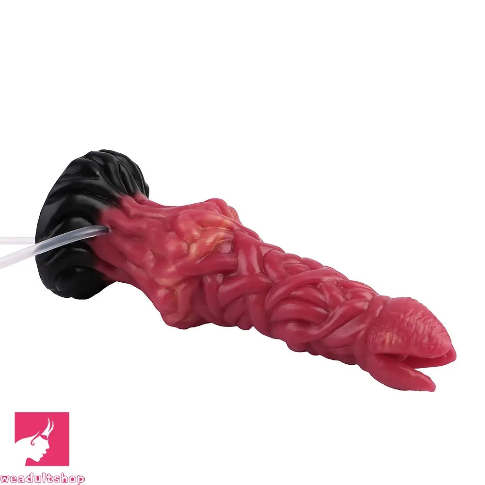 8.03in Ejaculating Inflatable Big Silicone Soft Fantasy Odd Creature Dildo