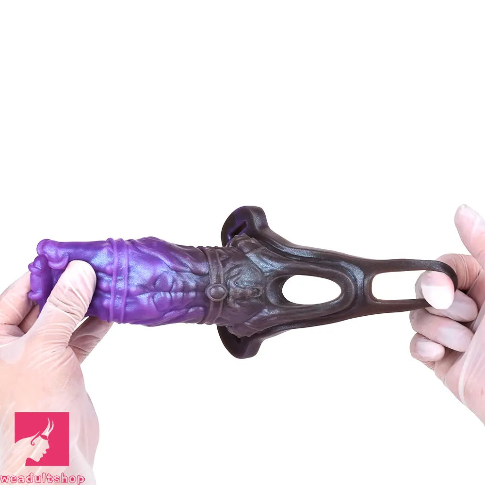 5.07in Dragon Beast Creature Fantasy Hollow Silicone Cock Dildo Sleeve