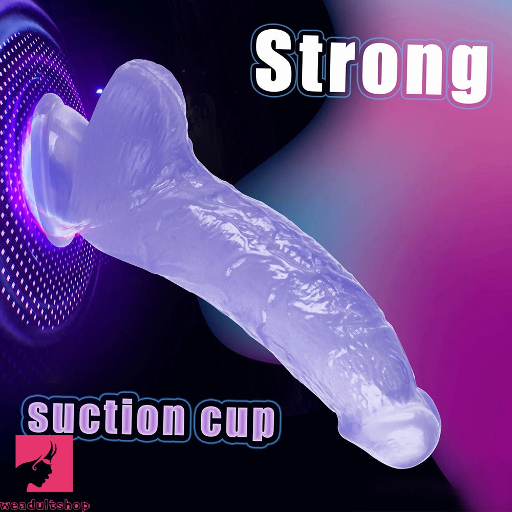 7.87in Realistic Penis PVC Skin Feel Phallus Skin Sex Toy For Women