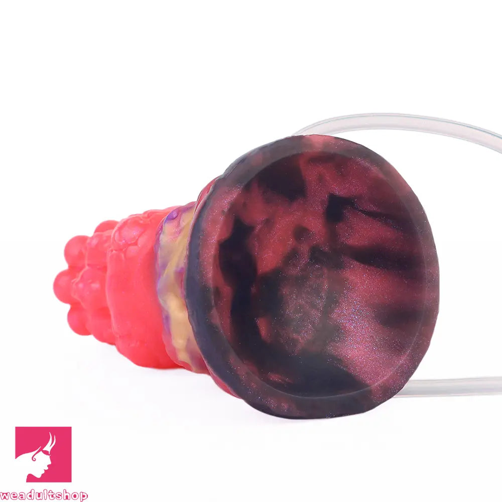 5.91in Fantasy Weird Silicone Soft Inflatable Spraying Water Dildo For Sex