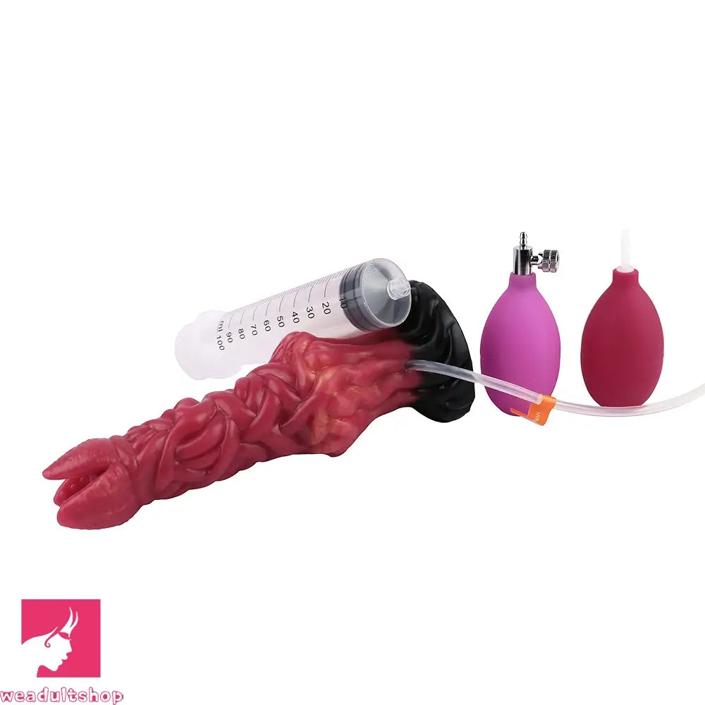 8.03in Ejaculating Inflatable Big Silicone Soft Fantasy Odd Creature Dildo
