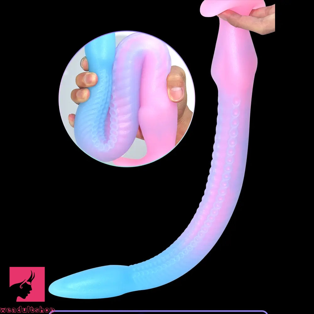 12.2in 15.94in 20.87in Snake Long Huge Animal Luminous Dildo For Prostate
