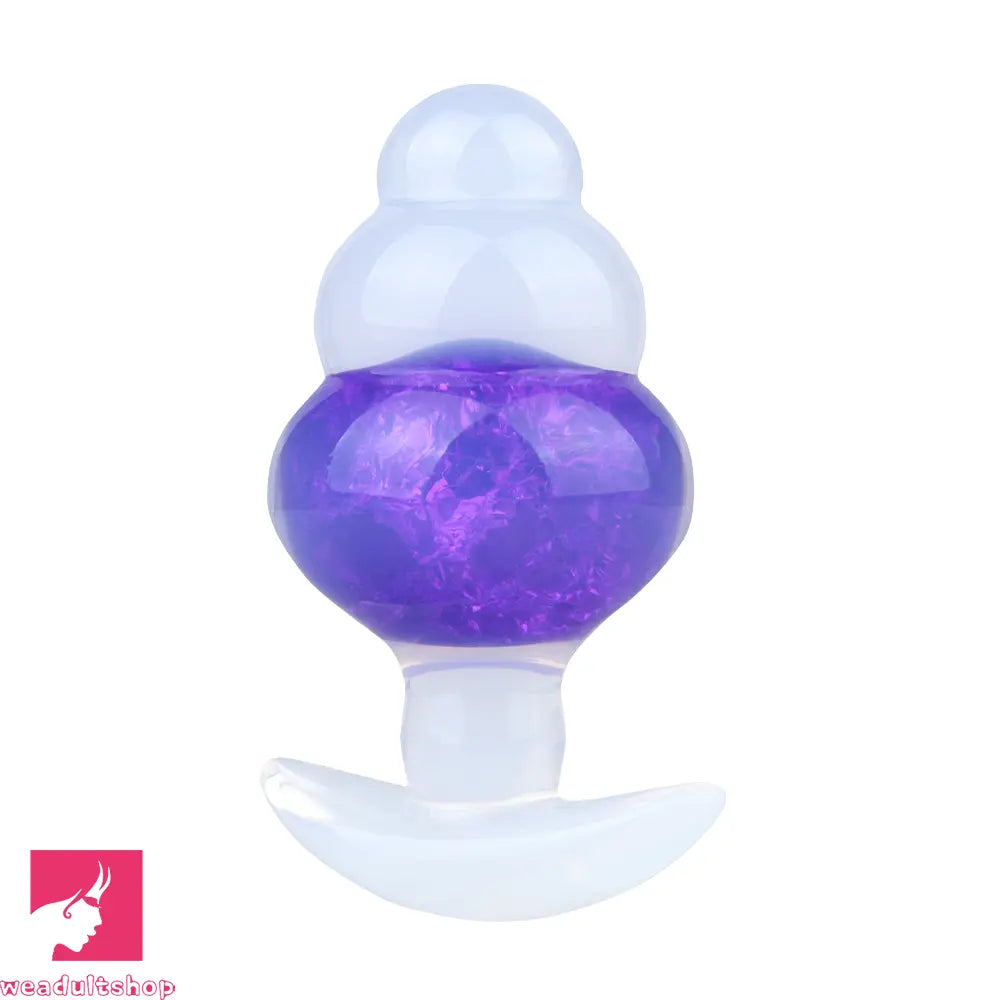 4.53in Luminous Silicone Anal Beads Dildo Anal Love Toy For Women Clit