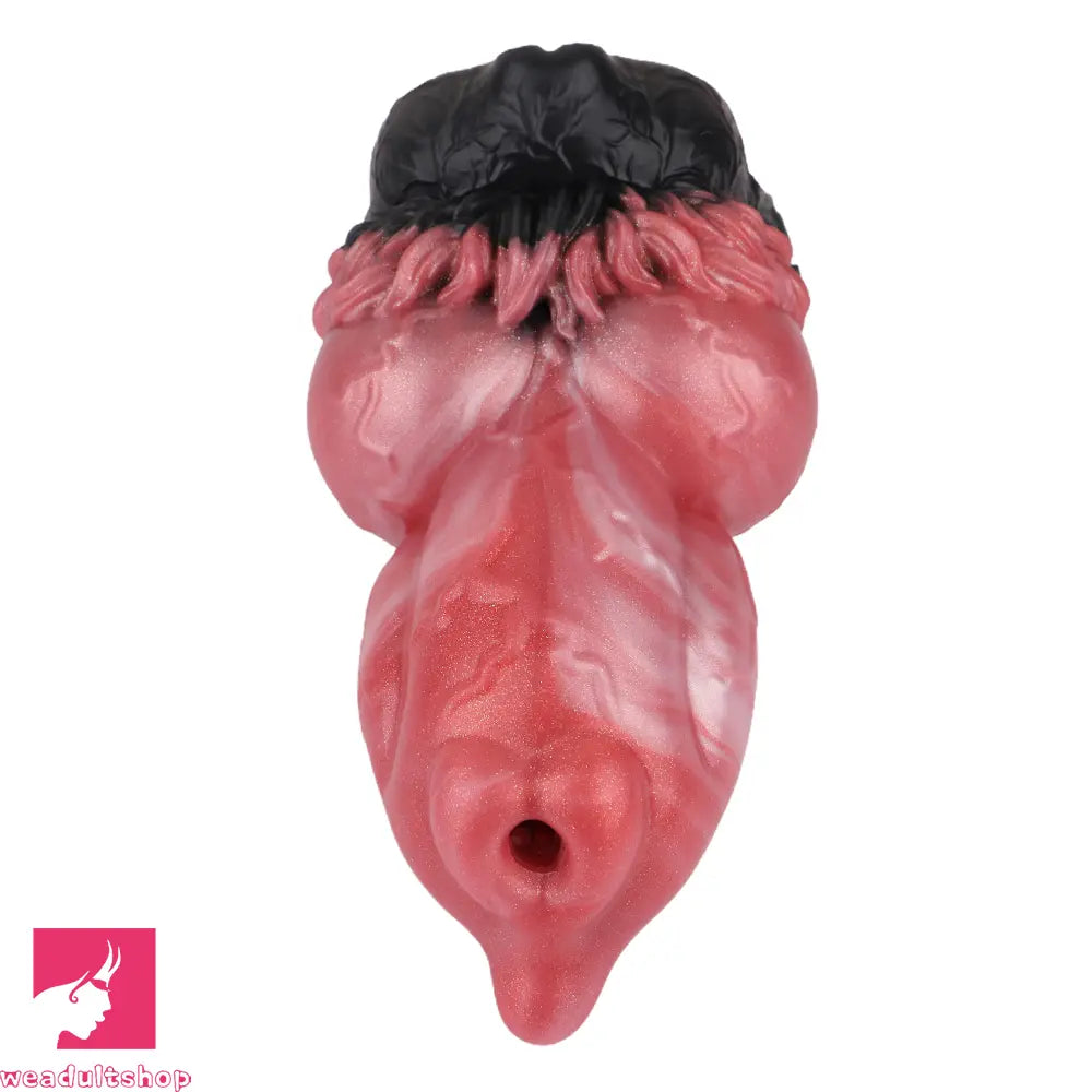 6.88in Dog Knot Dildo Male Masturbator Silicone Soft Fantasy Odd Penis