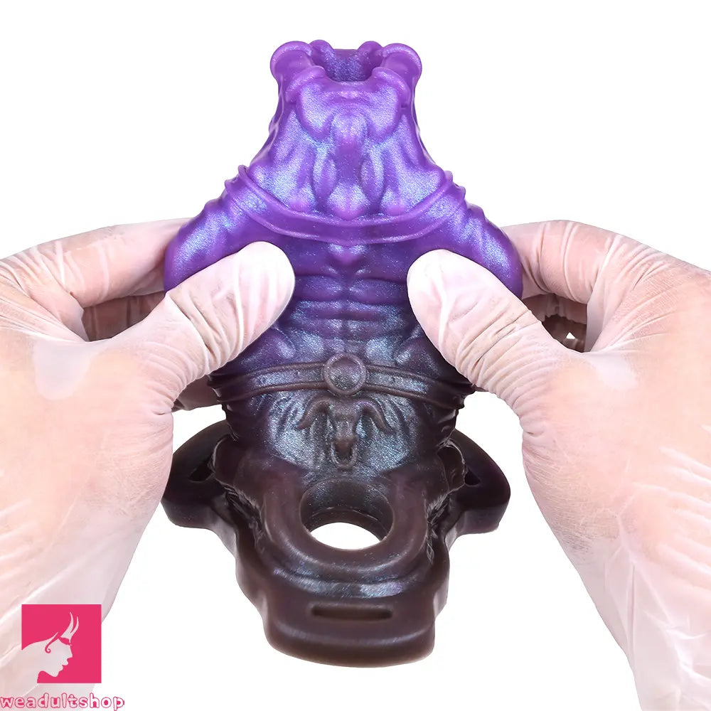 5.07in Dragon Beast Creature Fantasy Hollow Silicone Cock Dildo Sleeve