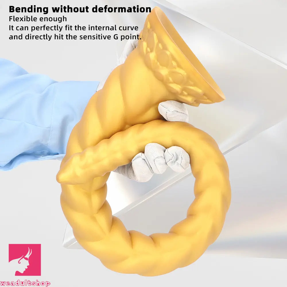 22.04in Liquid Silicone Super Long Texture Anal Plug Large Soft Sex Dildo