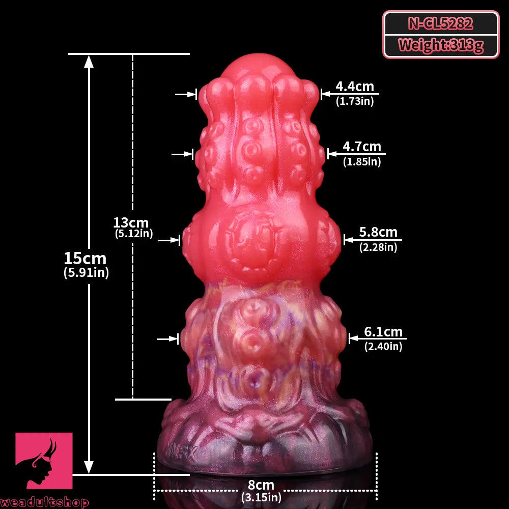 5.91in Fantasy Silicone Soft Odd Dildo Adult Intimate Pleasure Cock Toy