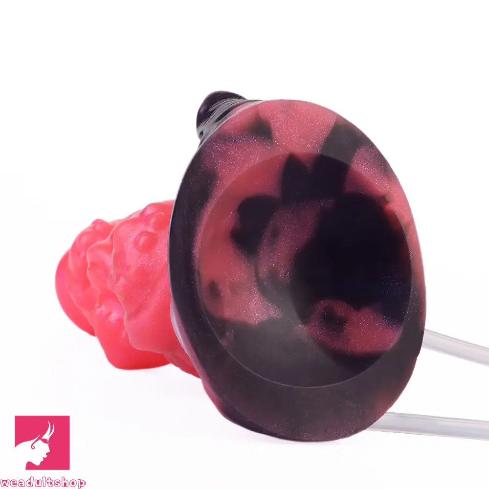 5.91in Odd Knot Spiked Silicone Soft Inflatable Spraying Squirting Real Dildo