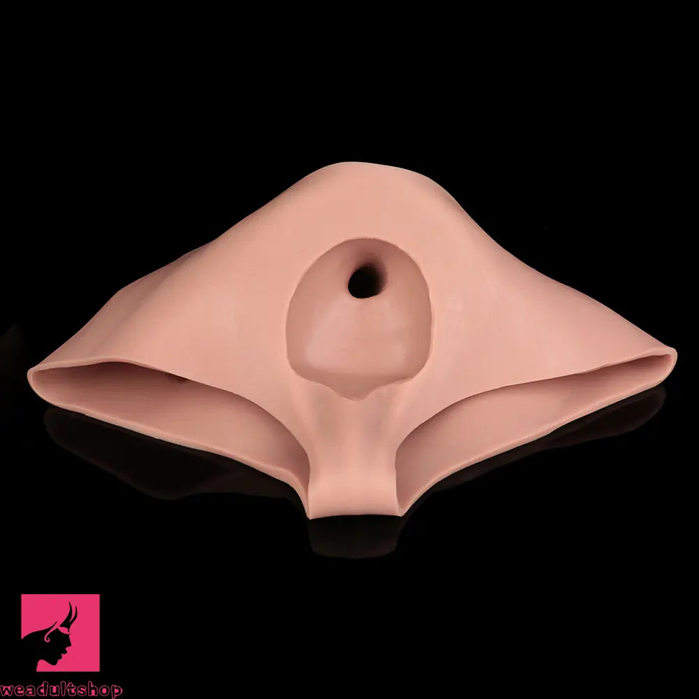 9.06in Hollow Penis Dildo Sleeve Silicone Soft Pants For Vaginal Sex Toy