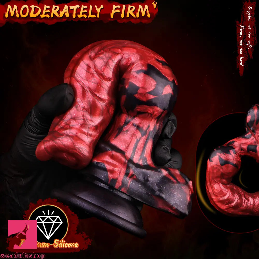 8.27in Knotted Dog Big Cock Dildo with Powerful Suction Cup Penis Toy