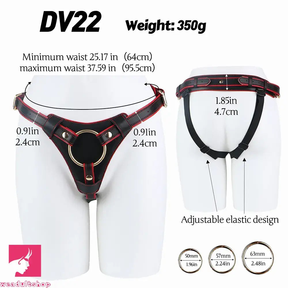 8.5in Dual Layer Silicone Strap on Ejaculating Dildo For Prostate Massage