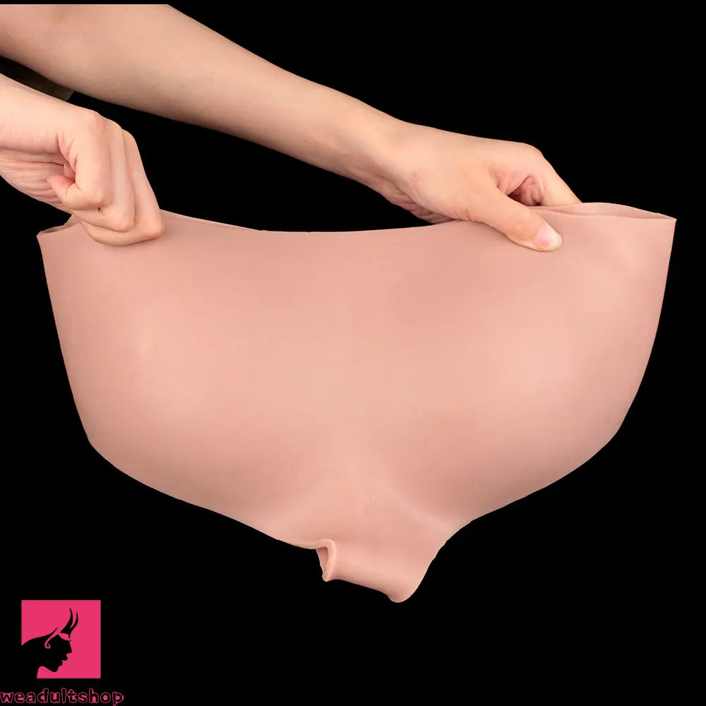 9.25in Hollow Penis Dildo Sleeve Silicone Soft Pants For Hands-Free Sex