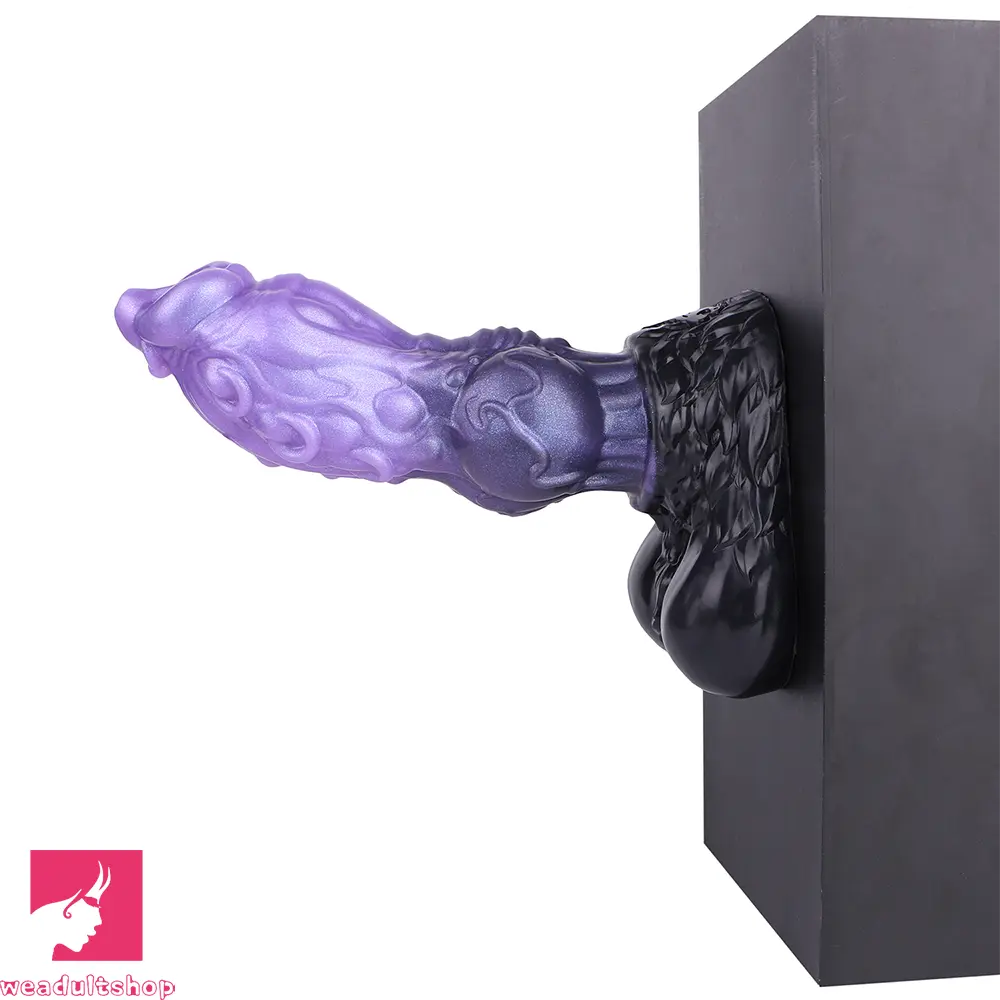 9.05in Tentacle Knot Silicone Dual Density Monster Dildo Anal Stimulator