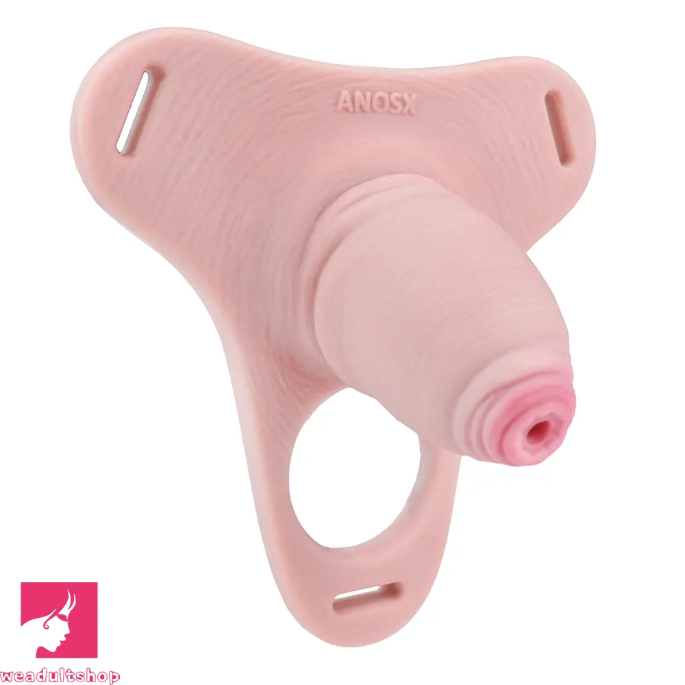 3.54in Strap on Chastity Dildo Wearable Realistic Cock Cage For Men Dilator
