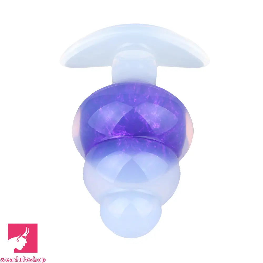4.53in Luminous Silicone Anal Beads Dildo Anal Love Toy For Women Clit