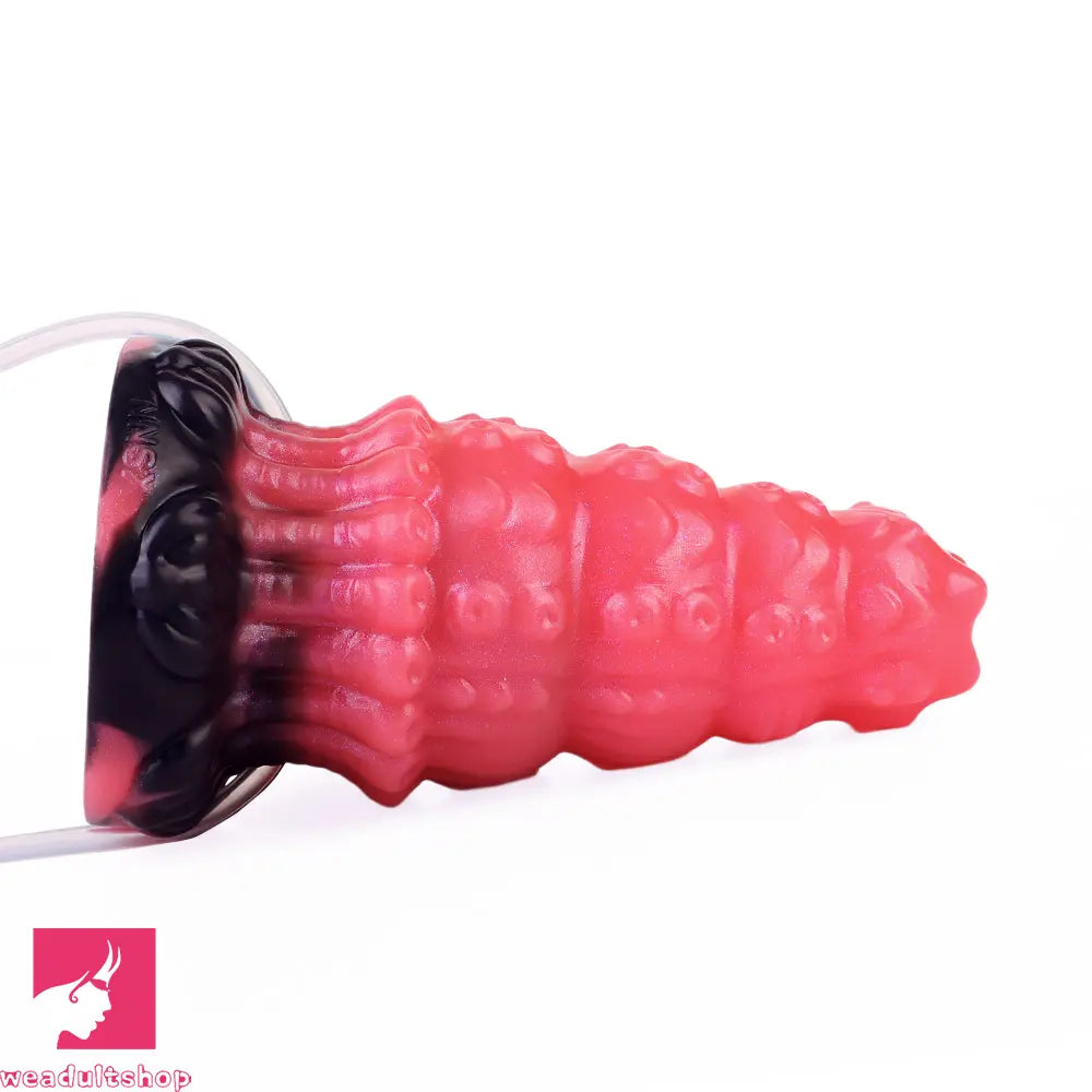 5.83in Fantasy Odd Silicone Soft Inflatable Spraying Water Dildo Butt Plug