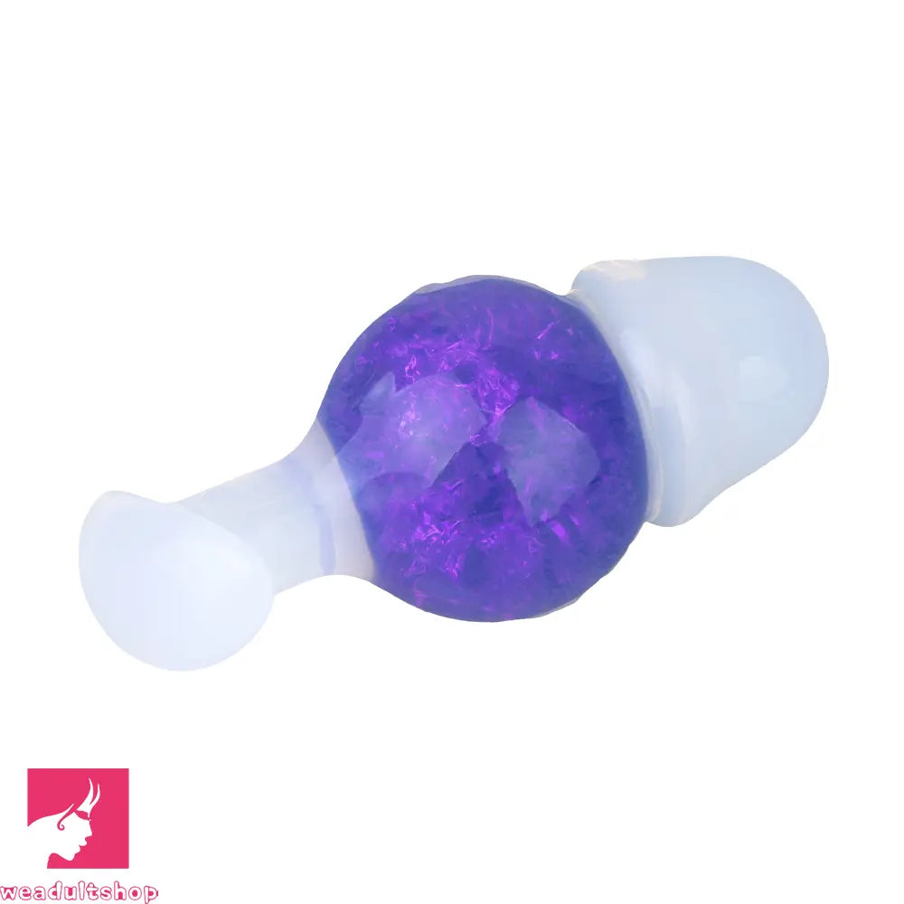 4.96in Luminous Silicone Anal Beads Dildo Anal Sex Toy For Adult Cock