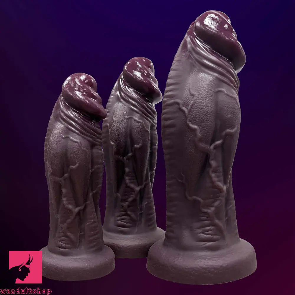 6.69in 8.66in 10.24in 11.42in 12.99in Thick Glans Real Veins Flirting Toy Dildo