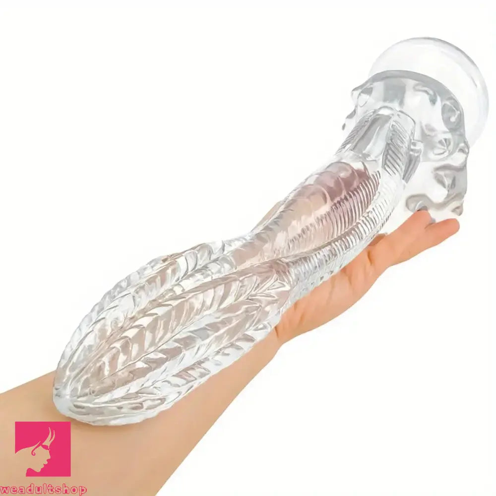 10.2in 12.4in Giant Pointed Penis Beast Animal Fantasy PVC Scales Dildo
