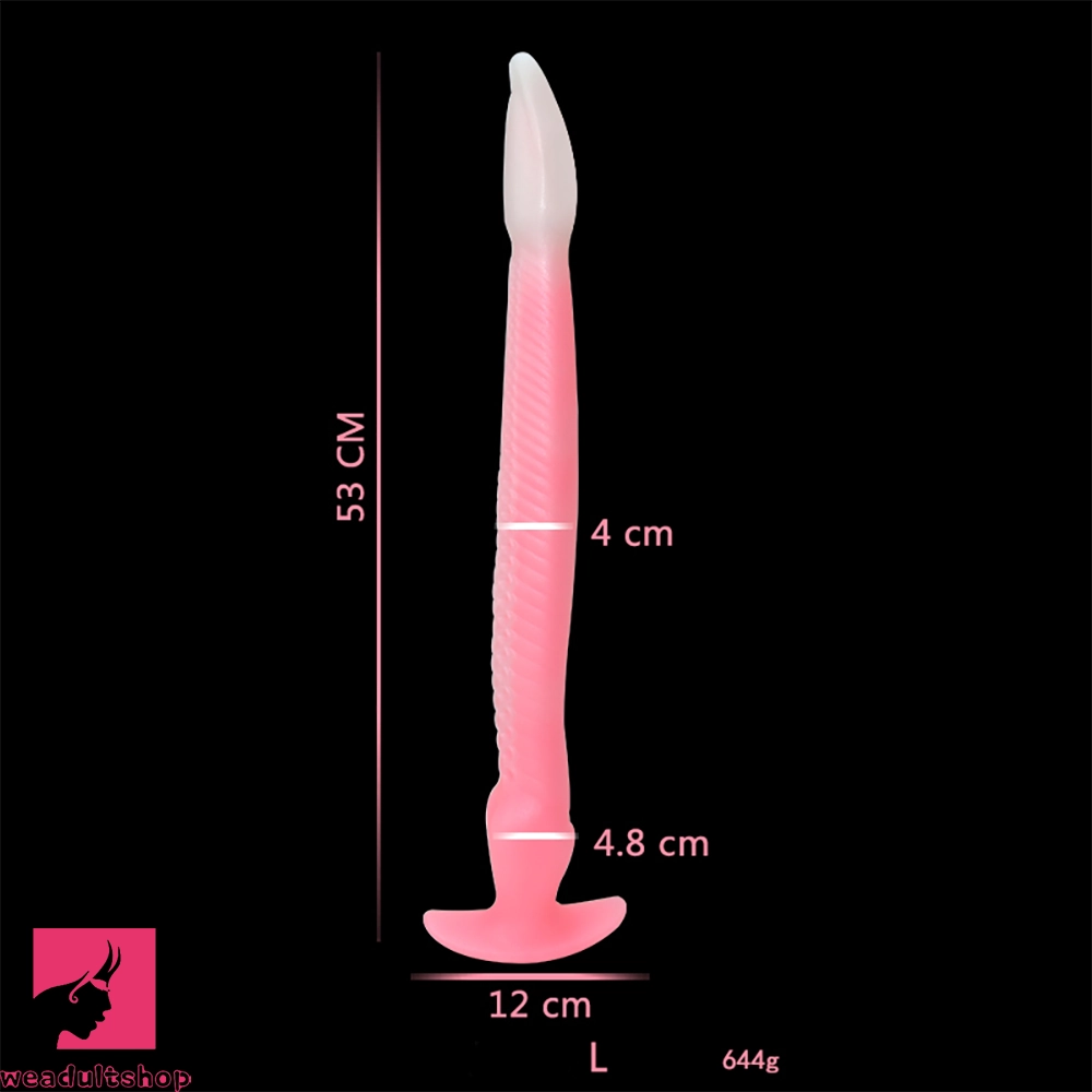 12.2in 15.94in 20.87in Snake Long Huge Animal Luminous Dildo For Prostate