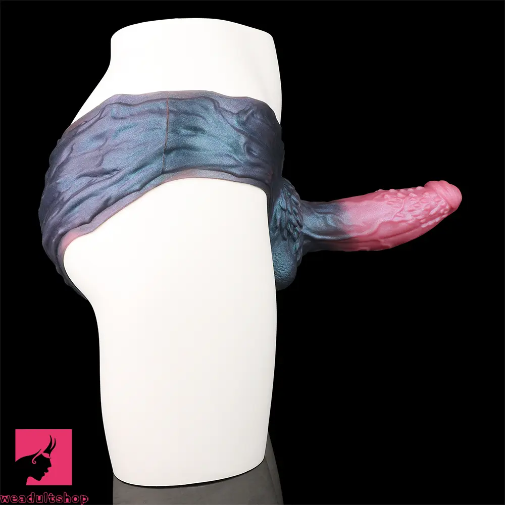9.37in Spiked Monster Hollow Dildo Harness Pants Strap on Big Sex Toy