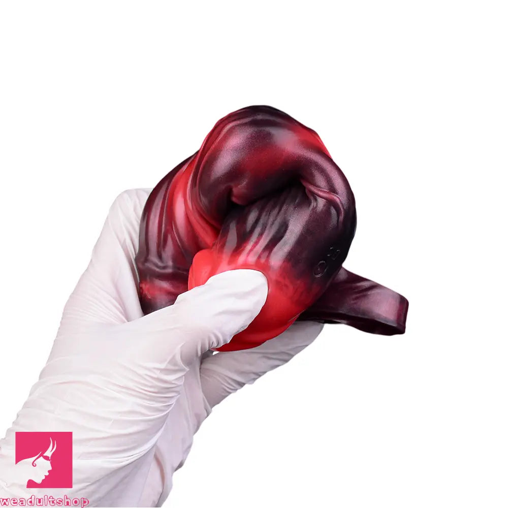 5.91in Silicone Dog Cock Sleeve Knot Dildo Vibrating Dildo With Cock Ring