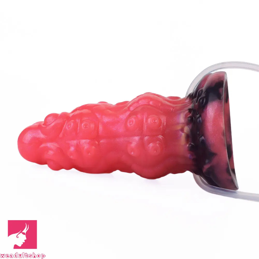 5.91in Fantasy Octopus Silicone Flexible Inflatable Spraying Water Dildo
