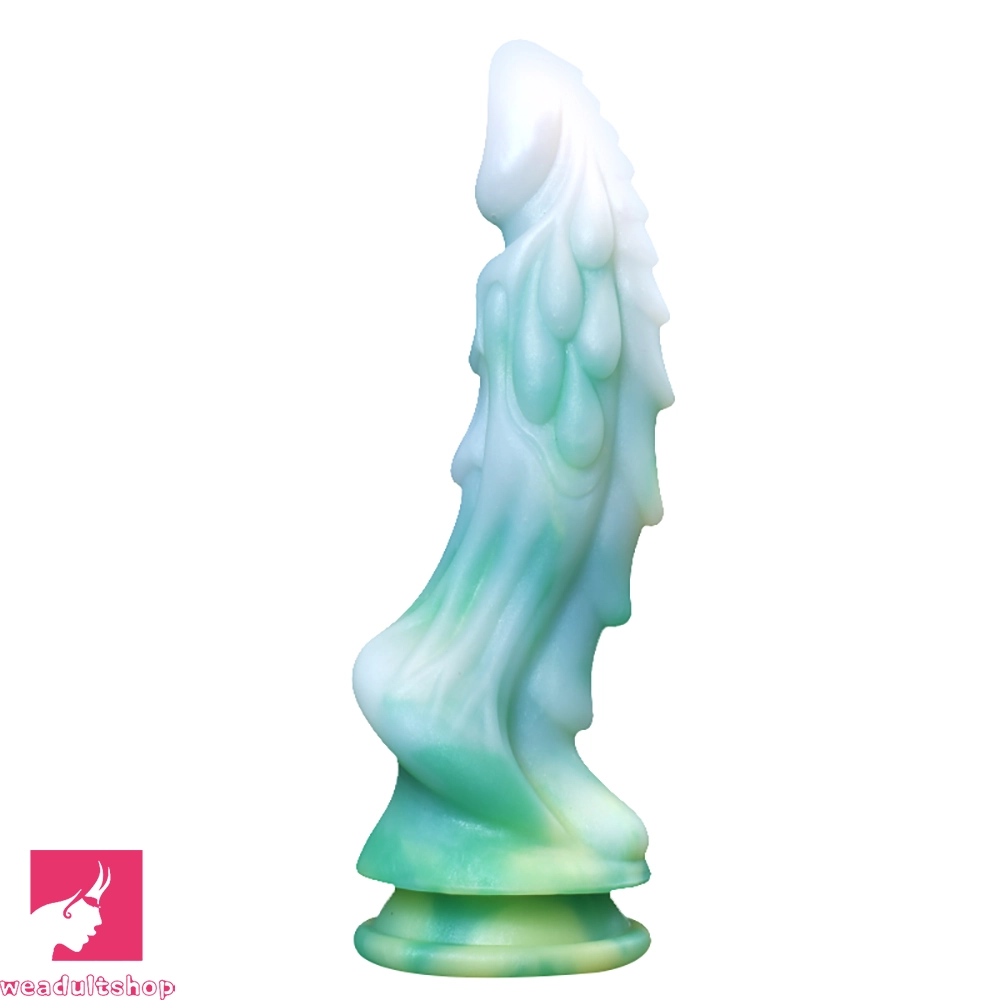 8.66in Luminous Soft Dragon Glowing Dildo Silicone Sex Toy For Prostate