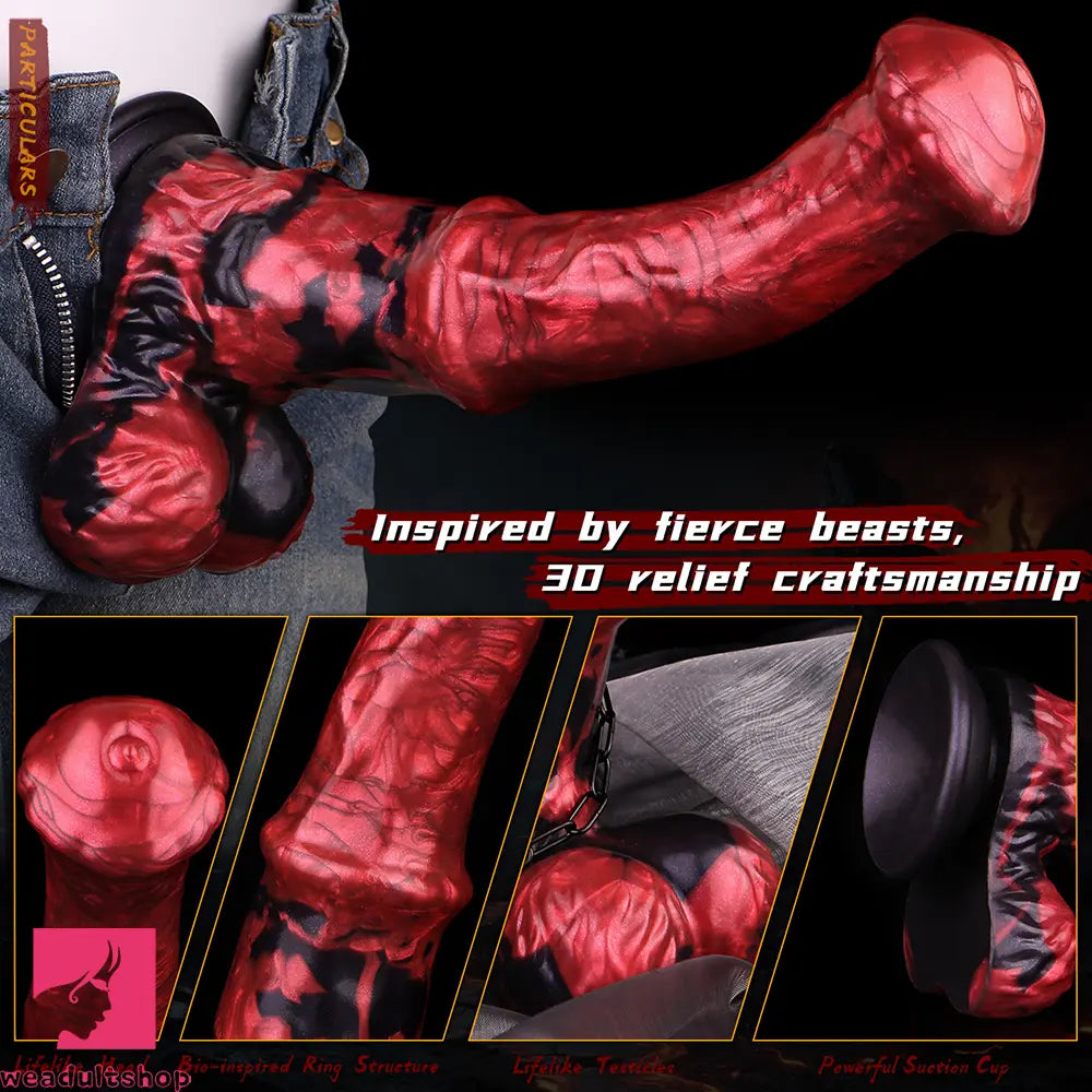 10.24in Animal Horse Cock Dildo Vaginal G-Spot Anal Stimulator Penis