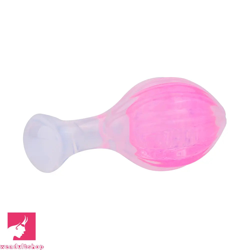 3.27in 3.86in Silicone Butt Plug Dildo Vaginal Massager & Anal Stimulator