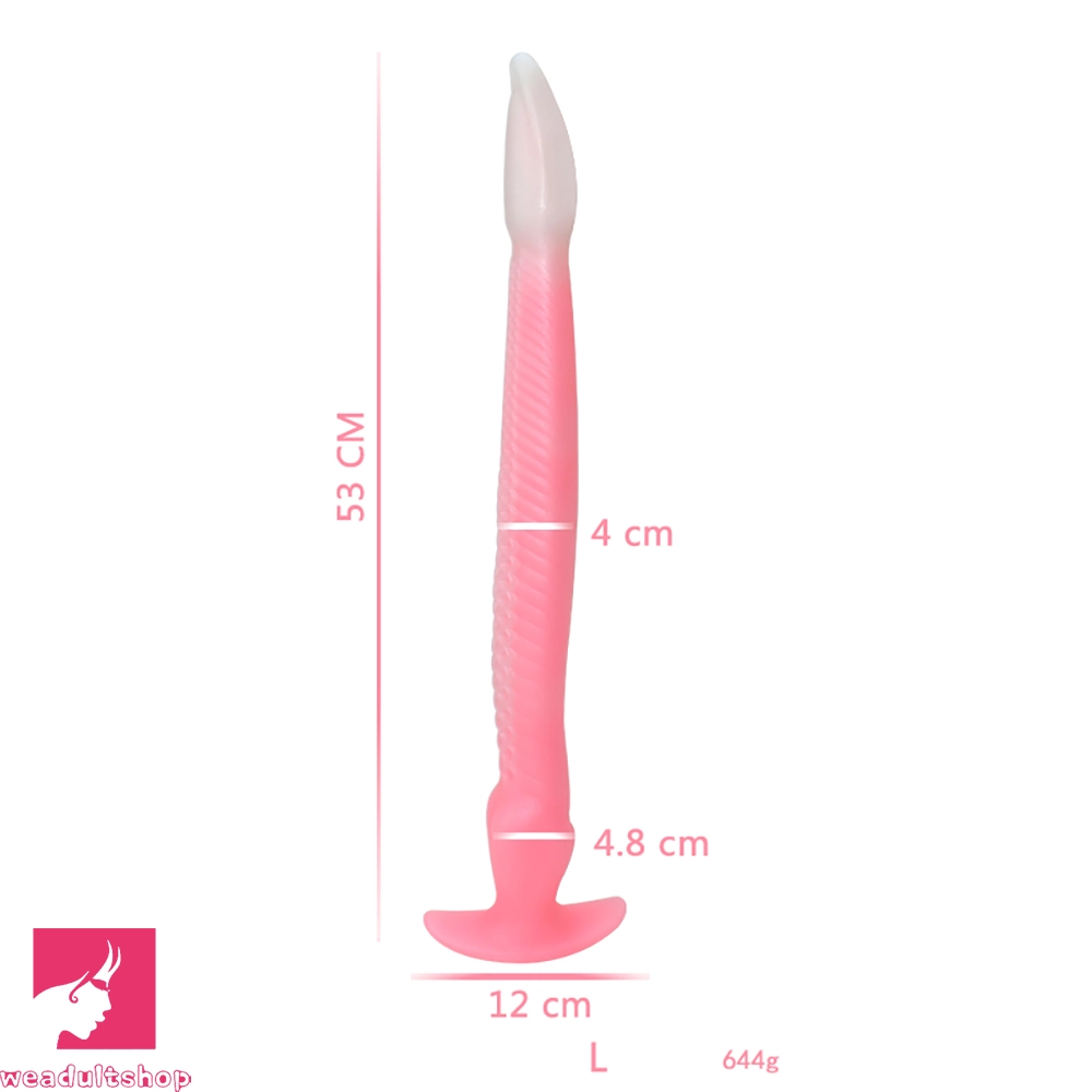 12.2in 15.94in 20.87in Snake Long Huge Animal Luminous Dildo For Prostate