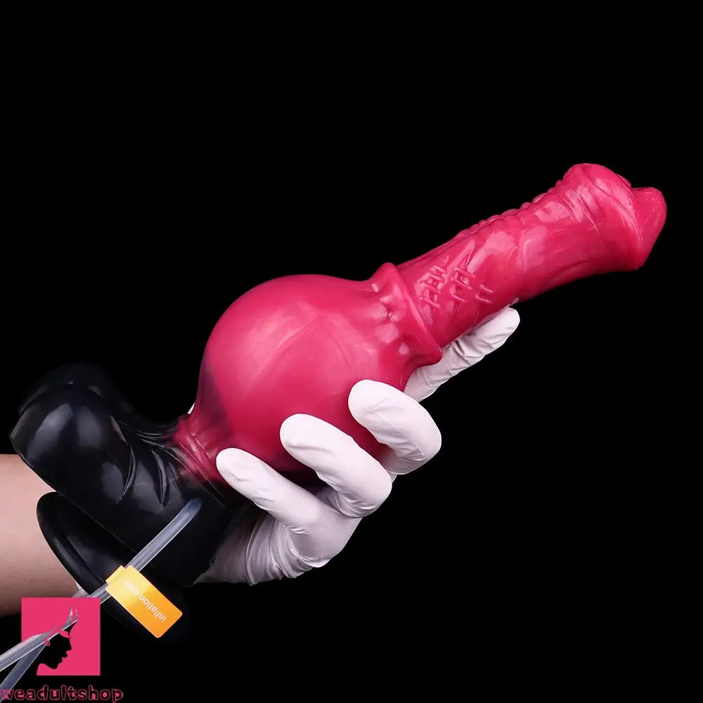 10in Horse Knot Silicone Soft Big Ejaculating Dildo G-Spot Stimulato Cock