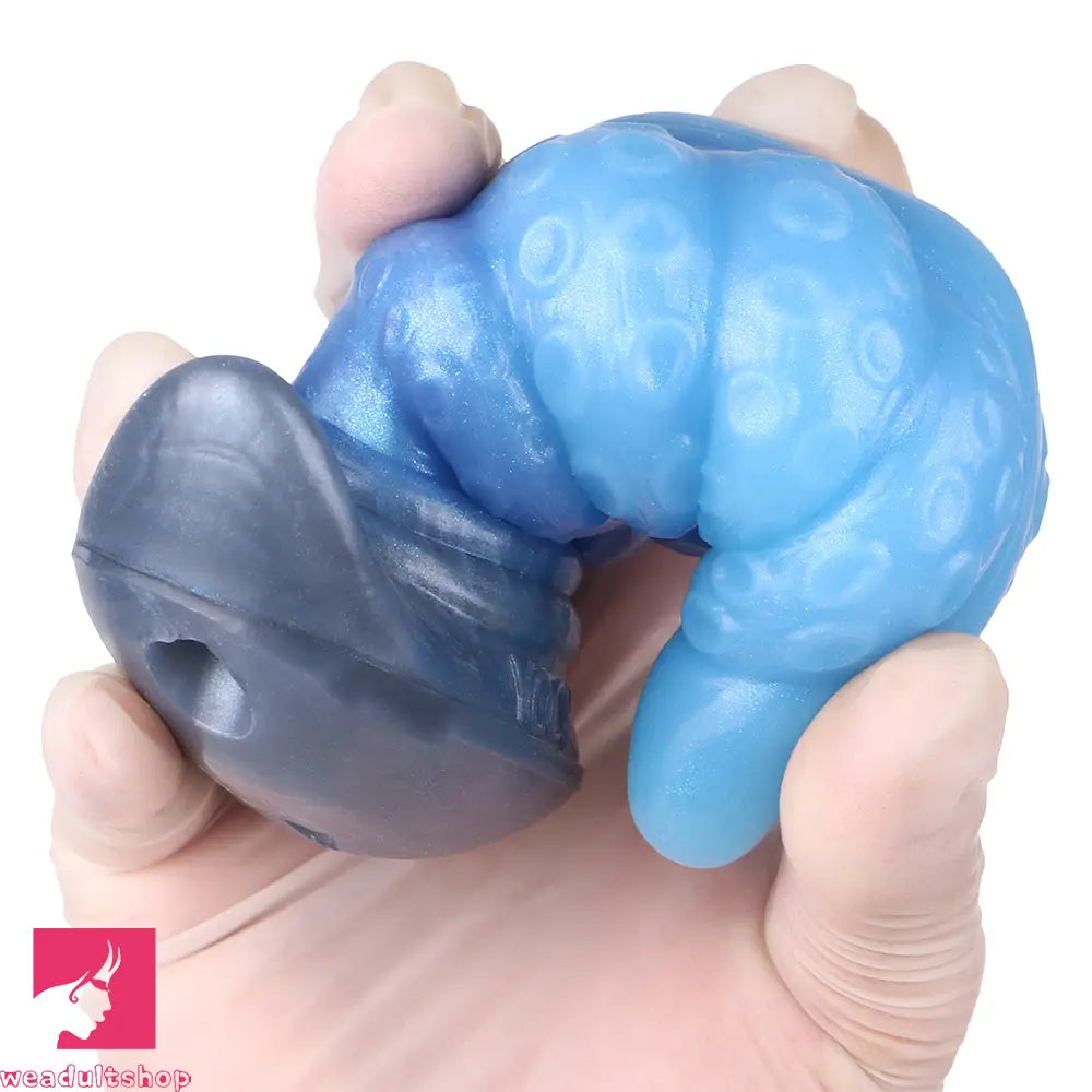 2.91in-9.05in Octopus Vibrating Anchor Dildo Anal Plug Wearable Mouth Gag