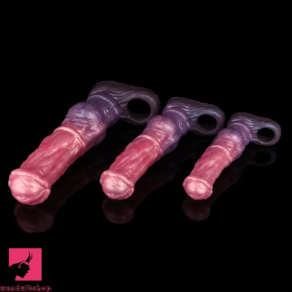 6.92in 8.34in 10in Horse Knot Silicone Dildo Sleeve For Sexual Wellness