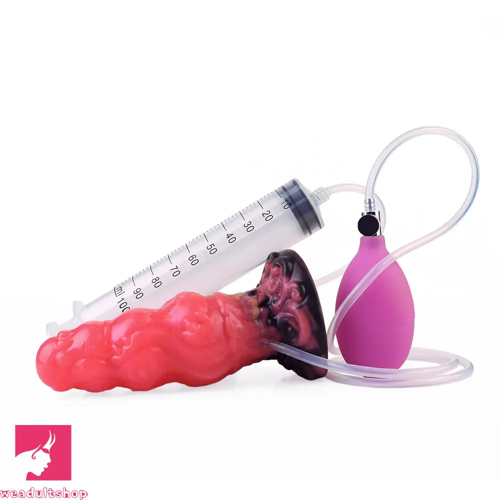 5.91in Fantasy Odd Silicone Soft Inflatable Spraying Water Dildo Sex Toy