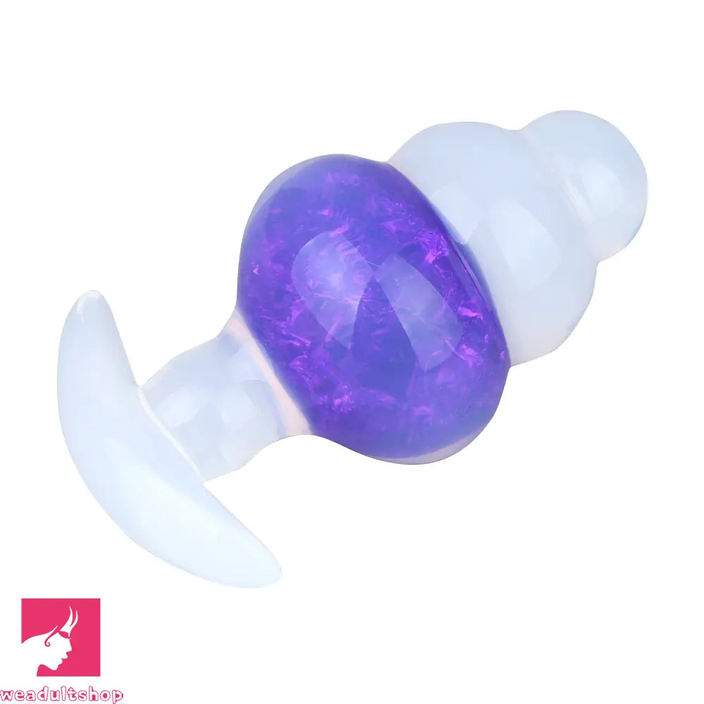 4.53in Luminous Silicone Anal Beads Dildo Anal Love Toy For Women Clit