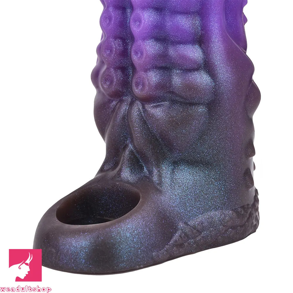 6.14in Tentacle Fantasy Hollow Silicone Dildo Sleeve For Cock Enlargement