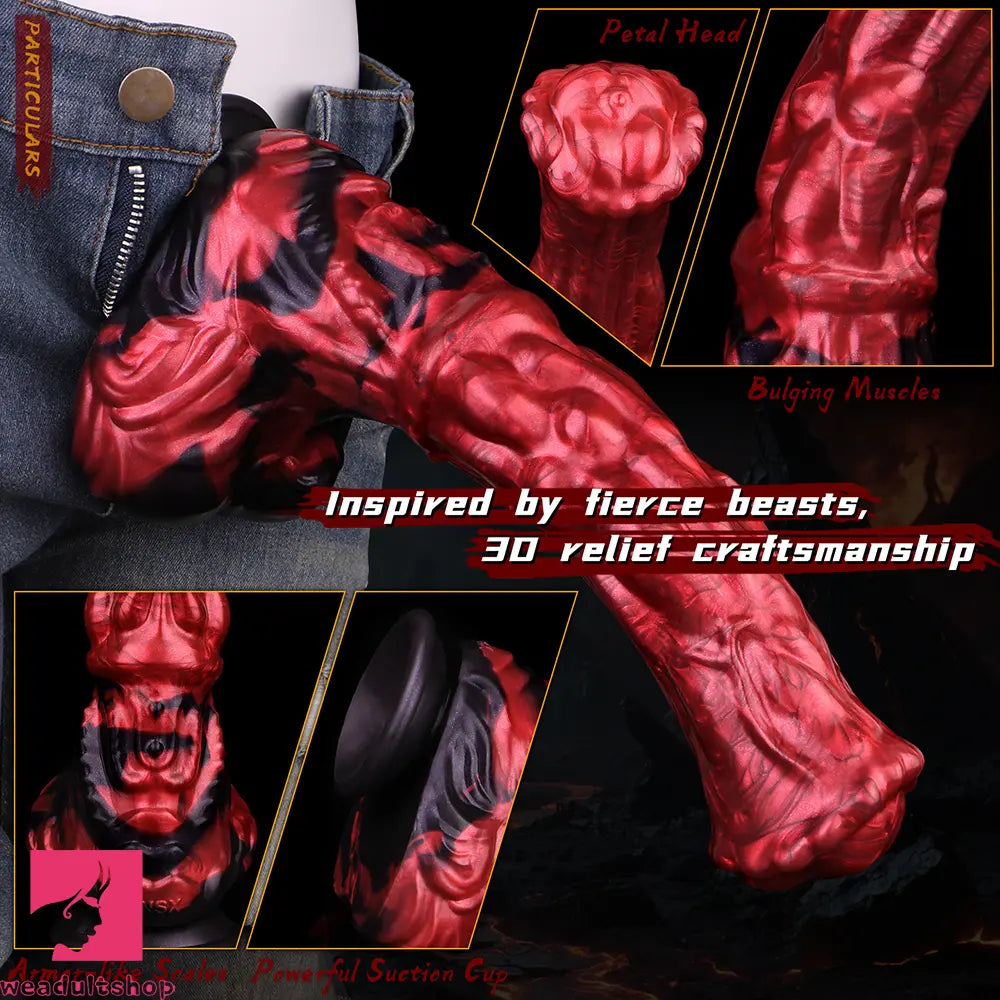 12.01in Horse Cock Dildo With Strong Suction Cup For Hands-Free Toy